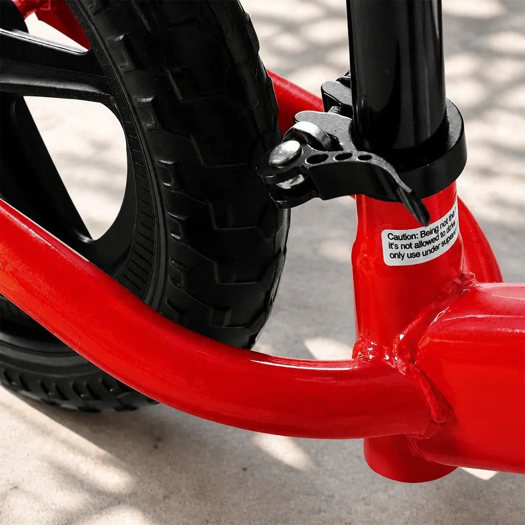 Balance Bike Red Adjustable Seat Lightweight Portable