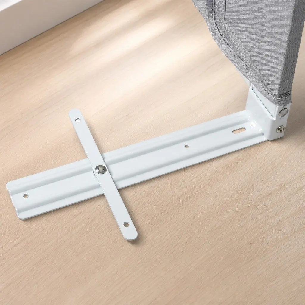 Adjustable Bed Rail Grey Medium Folding Barrier Breathable Mesh