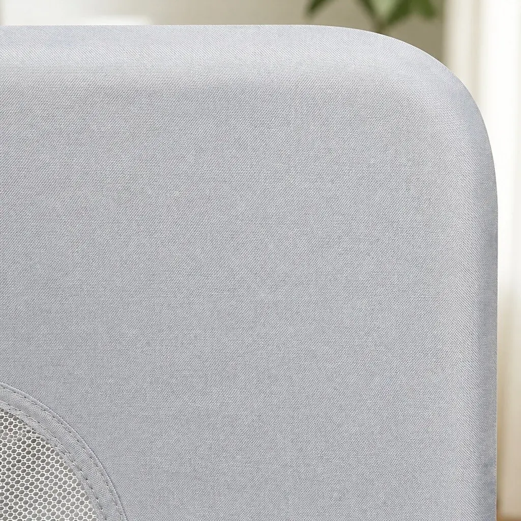 Adjustable Bed Rail Grey Medium Folding Barrier Breathable Mesh