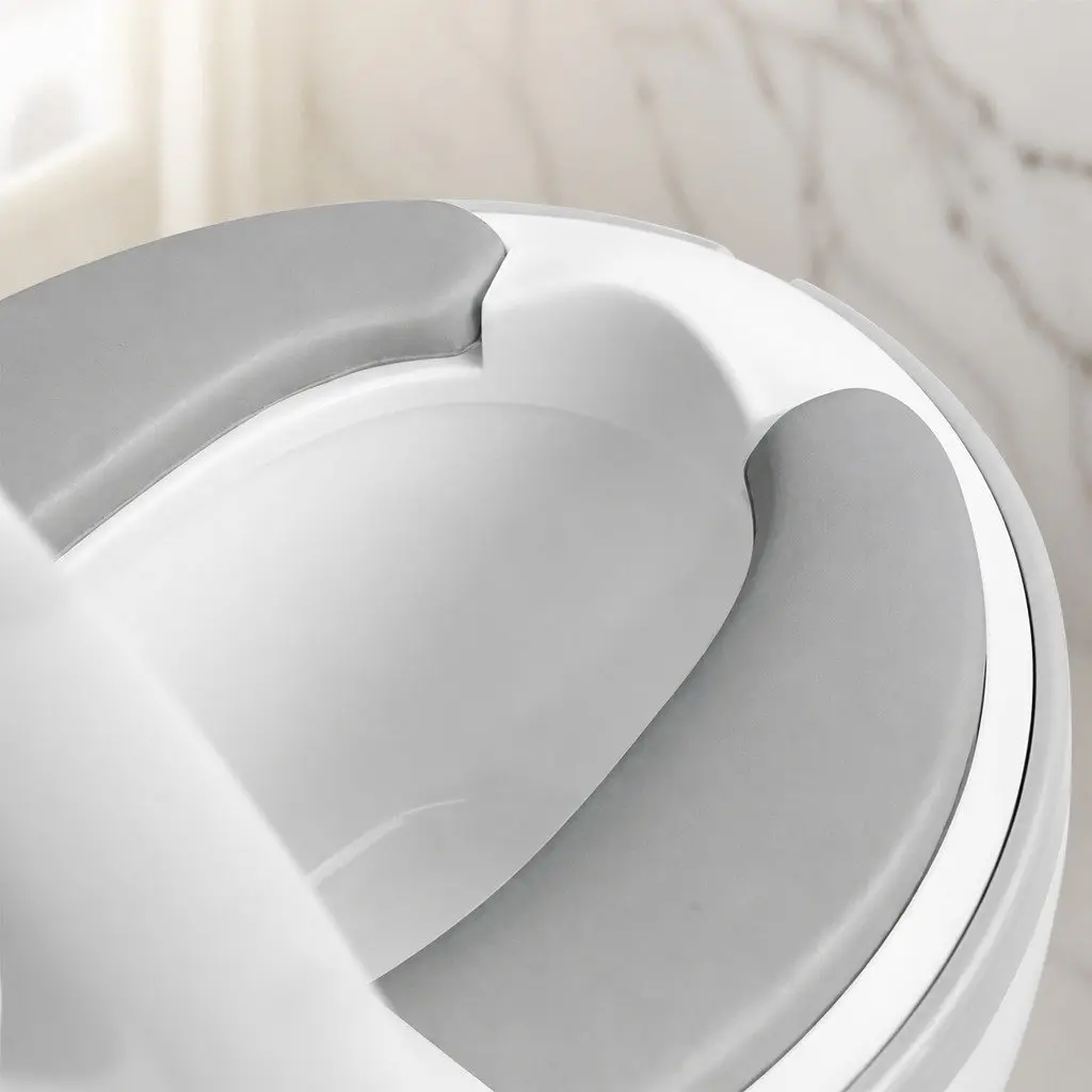 Kids Potty Trainer Seat Toddler Toilet Training Chair with Removable Bucket Grey