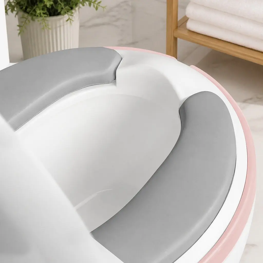 Kids Potty Trainer Seat Toddler Toilet Training Chair with Removable Bucket Pink