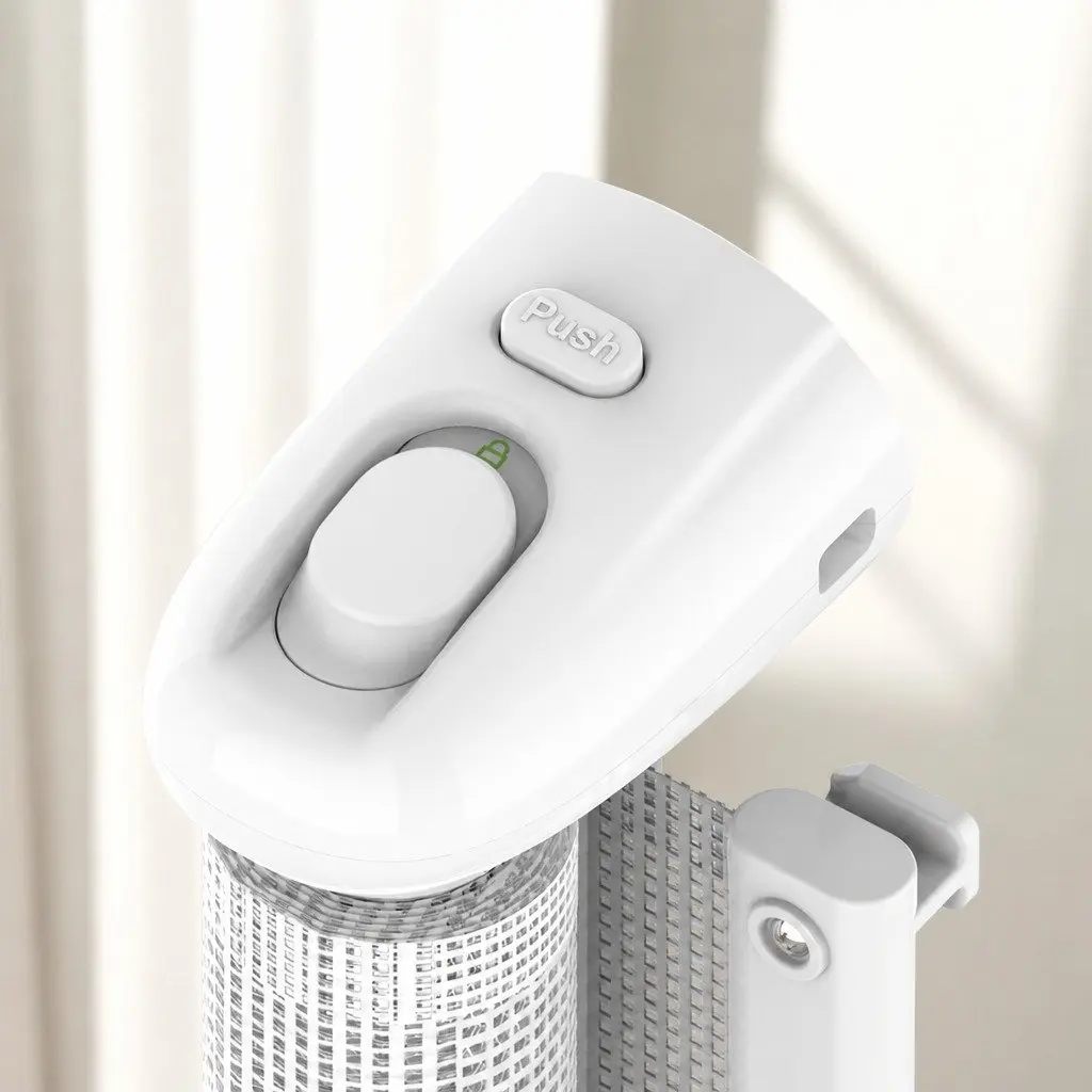 Retractable Safety Gate White 150cm Wide Mesh Barrier for Stairs Doorways Indoor