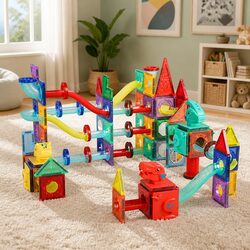 Compact Dinosaur Magnetic Tiles for Children’s Play