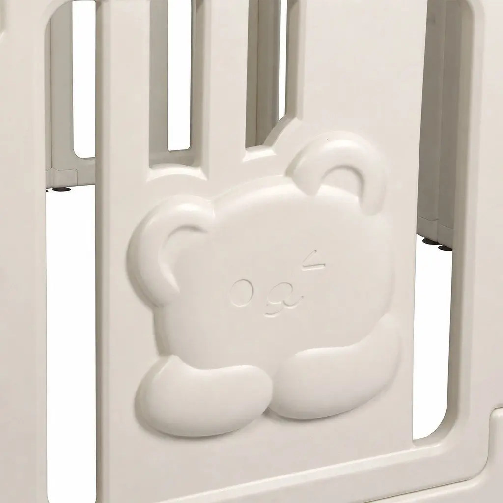 Kids Playpen White 10 Panels Safety Enclosure Indoor Outdoor Portable Play Pen Gate
