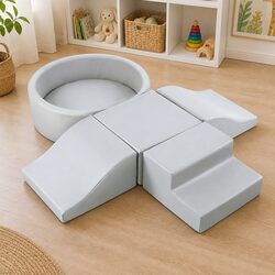 Compact and Fun Kids Foam Climbing Blocks Playset