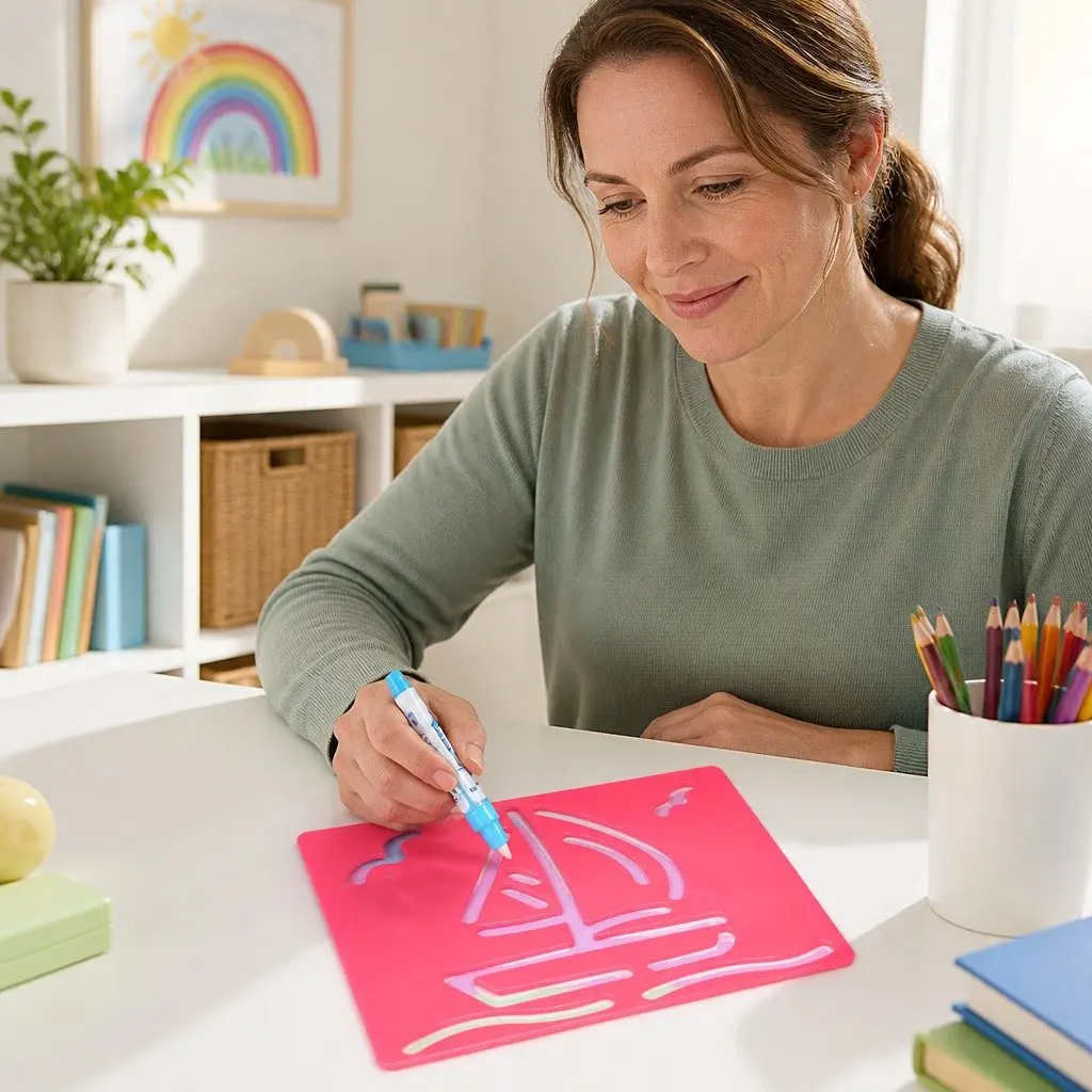 Kids Water Doodle Mat Multi-colour 150cm x 110cm Reusable Drawing Board Foldable Portable