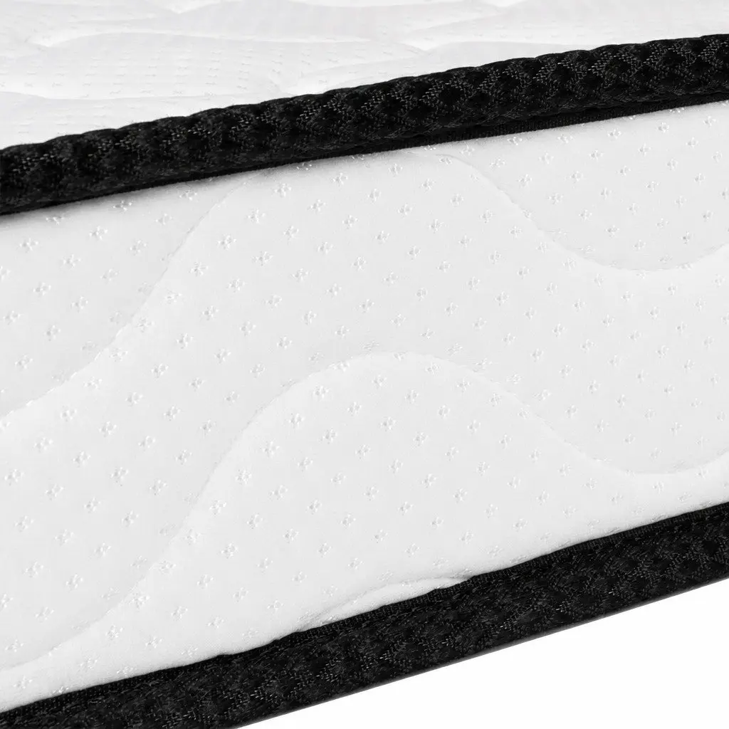 Baby Cot Mattress White 70cm x 130cm Firm Support Reversible Spring Coil