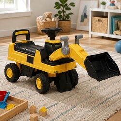 Kids Ride-On Excavator with Fun Features