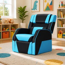 Compact and Comfy Kids Recliner Chair in Black