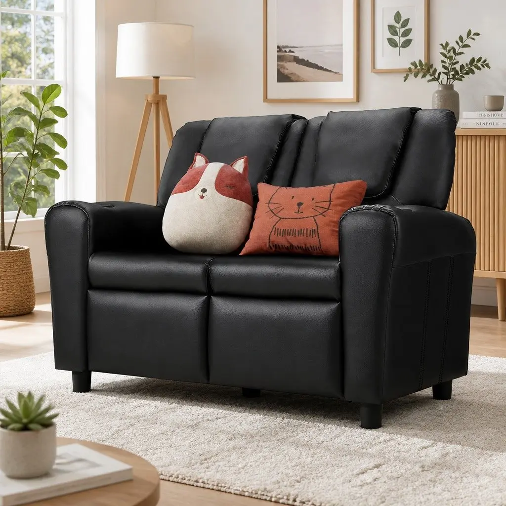 Kids Recliner Chair with Cup Holder