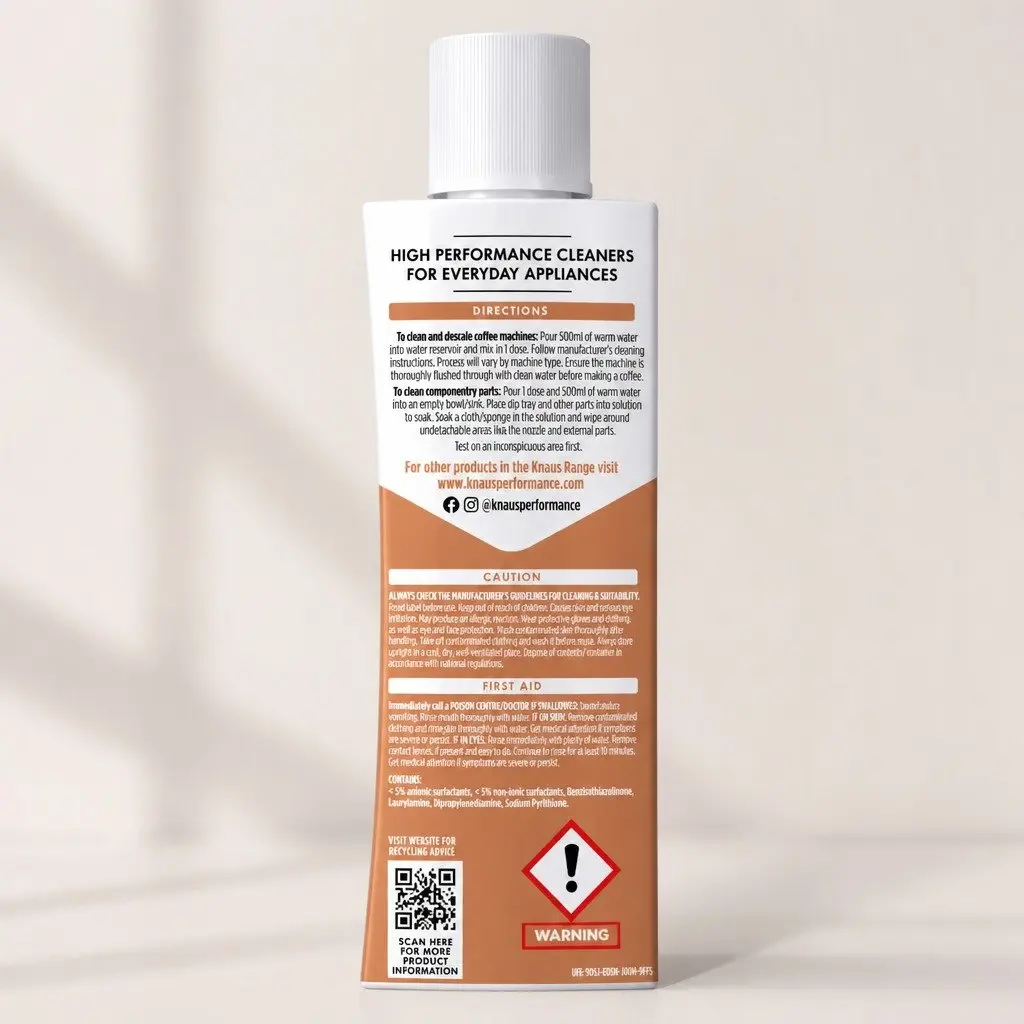 Coffee Machine Cleaner Descaler Liquid 300ml Dual Action Formula Limescale Remover