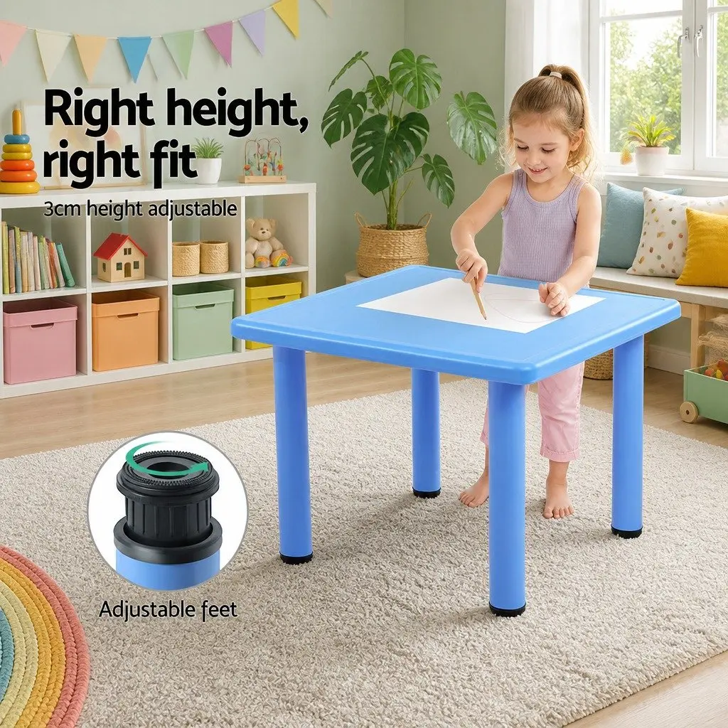 Kids Table and Chairs Set 5 Piece Study Desk Playset Children Furniture