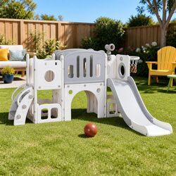 Compact and Fun Kids Slide Set for Active Play