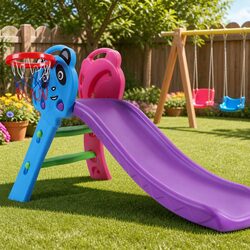 Kids Slide Set and Basketball Hoop: Fun for Your Little Ones