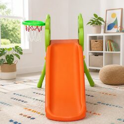 Efficient Kids Slide and Basketball Hoop Combo