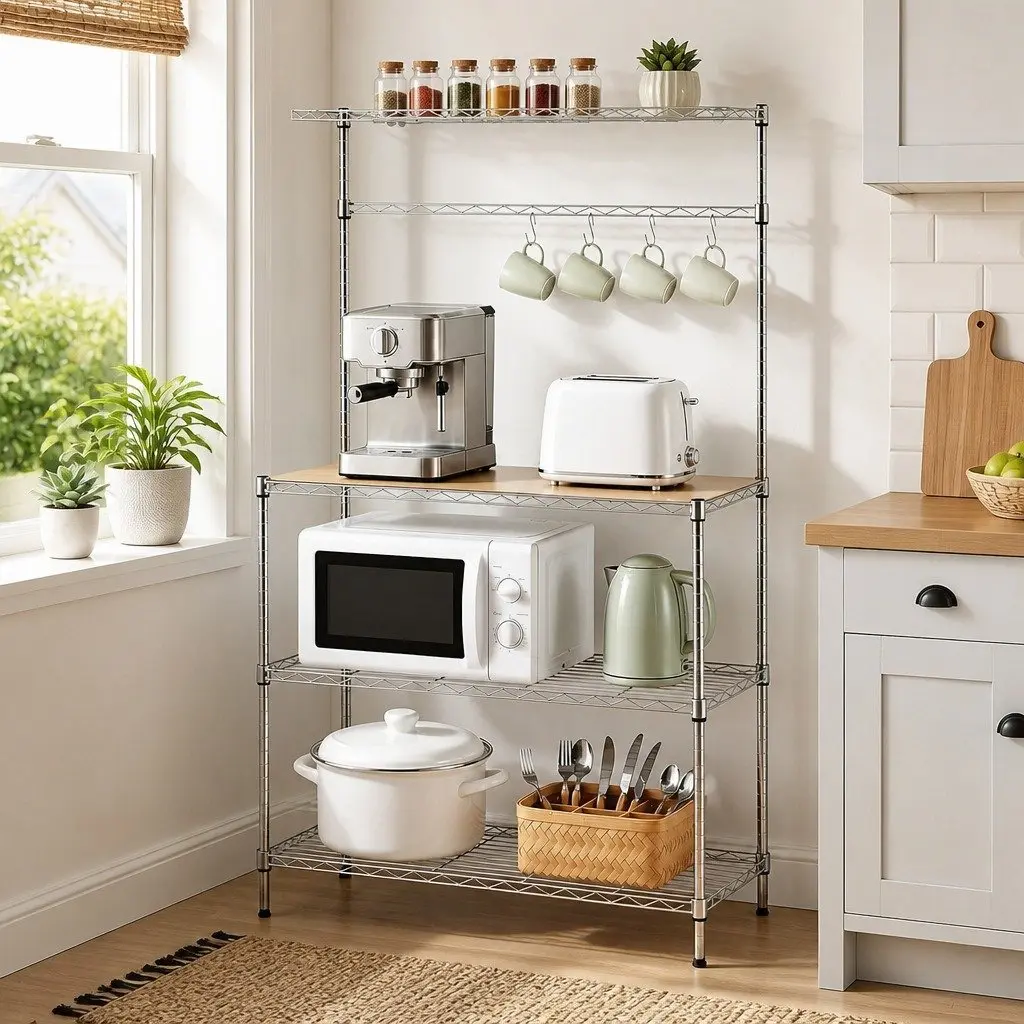 4-Tier Kitchen Shelf Rack for Easy Organization