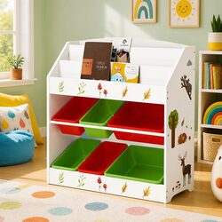 Your Child’s Friendly 3 Tier Bookshelf Awaits