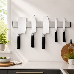 Compact Magnetic Knife Holder with Strong Grip