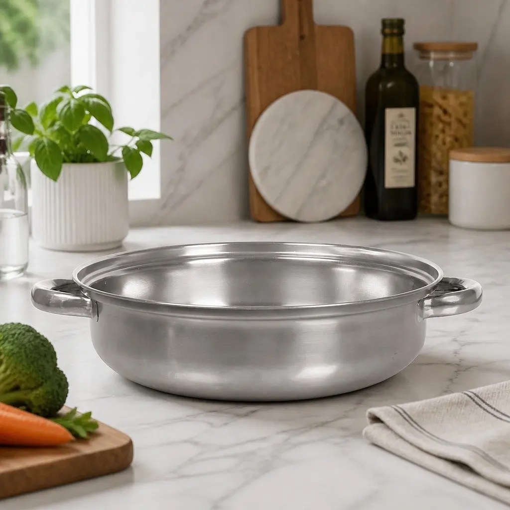 4 Layer Stainless Steel Steamer Silver with Glass Lid for Vegetable Meat Cooking