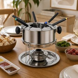 Compact 12-Piece Fondue Set for Quick and Easy Use