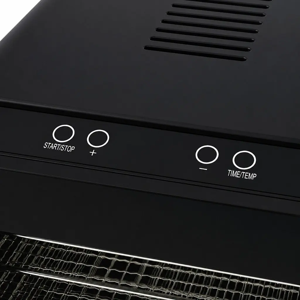 Food Dehydrator Black 6 Trays Digital Temperature Control