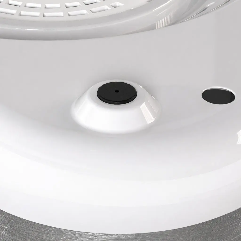 Food Dehydrator White 5 Adjustable Trays Stainless Steel Stepless Temperature Control