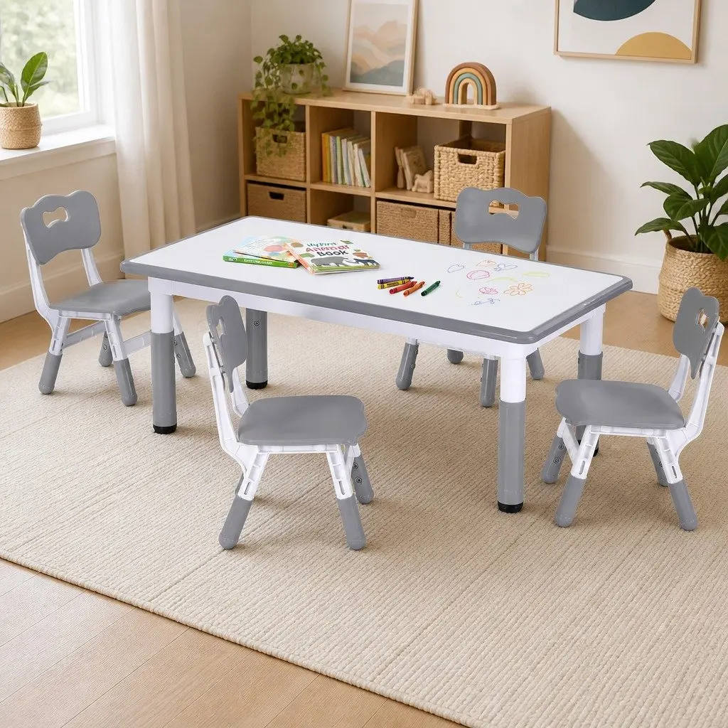 Kids Table and Chair Set for Drawing and Writing