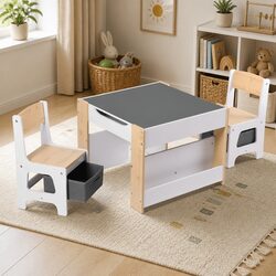 Concise and Functional Kids Table and Chair Set