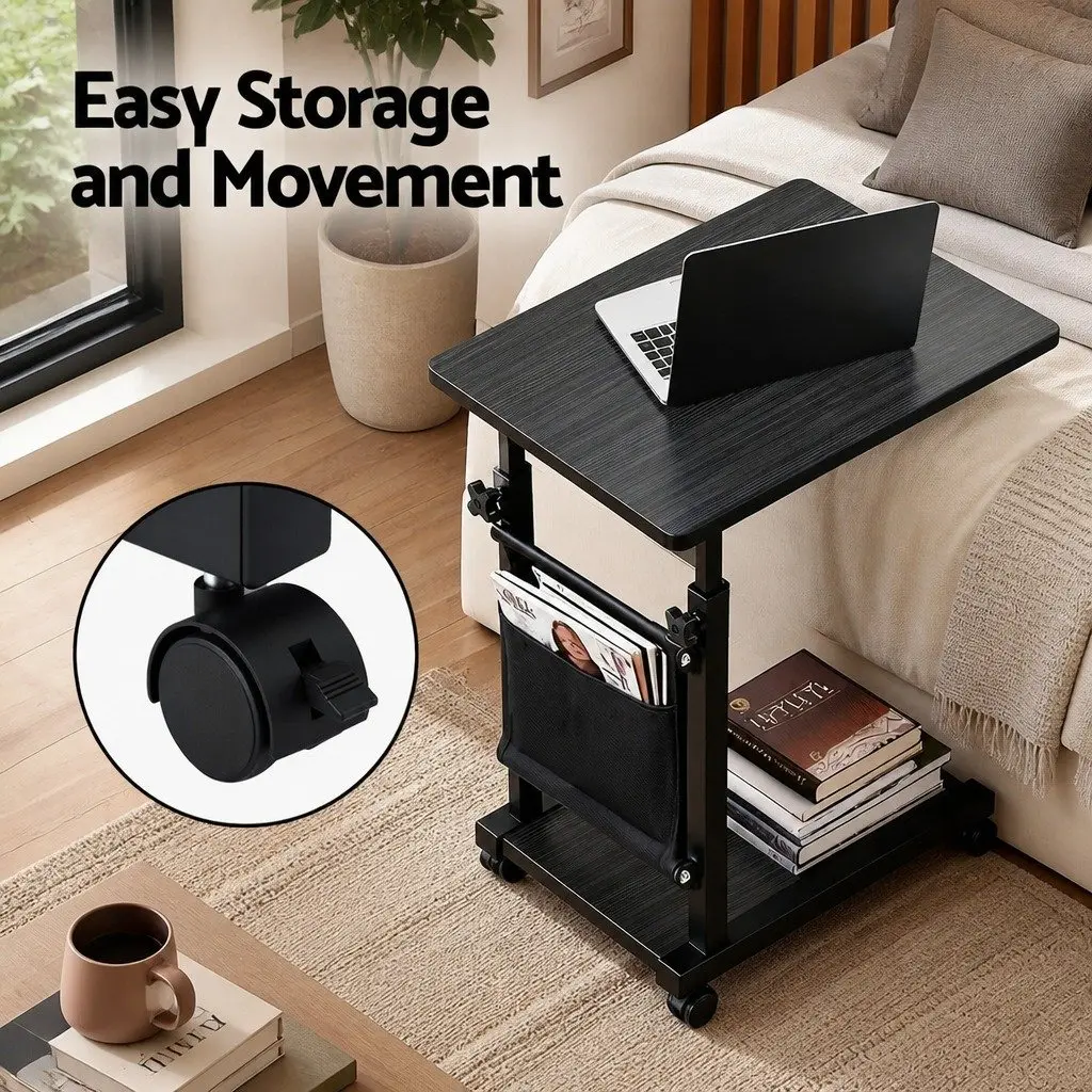 Mobile Laptop Desk Height Adjustable Workstation Portable Computer Table 48CM
