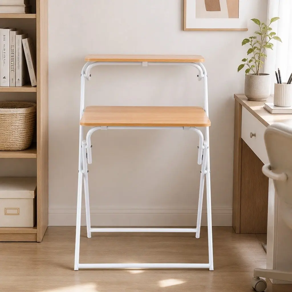 Foldable Laptop Desk Adjustable Computer Study Table Home Office Workstation