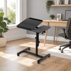 Concise Mobile Laptop Desk Stand with Adjustable Features