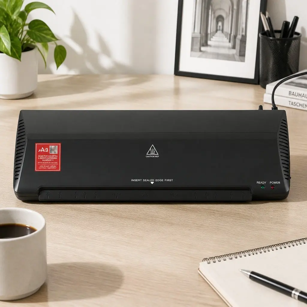 A3 Laminator Machine Black 340mm Dual Mode Hot Cold Fast Lamination Anti-Jam