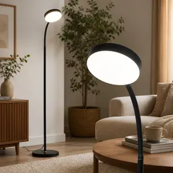 LED Floor Lamp with Remote - Adjustable and Functional