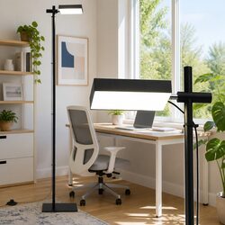 LED Floor Lamp 360 Rotating Adjustable Head 12W Standing Light Reading Bedroom