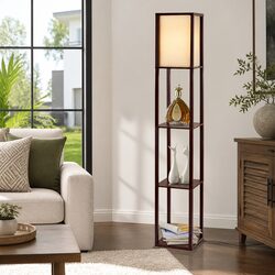 Compact Floor Lamp with Shelf Storage - Perfect for You