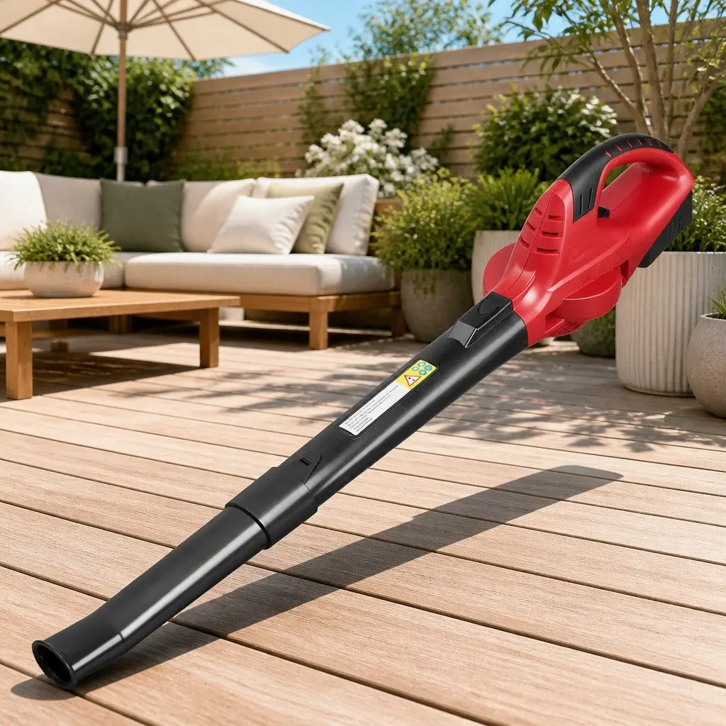 Cordless Leaf Blower Black 20V Lightweight Dual-Speed Nozzle