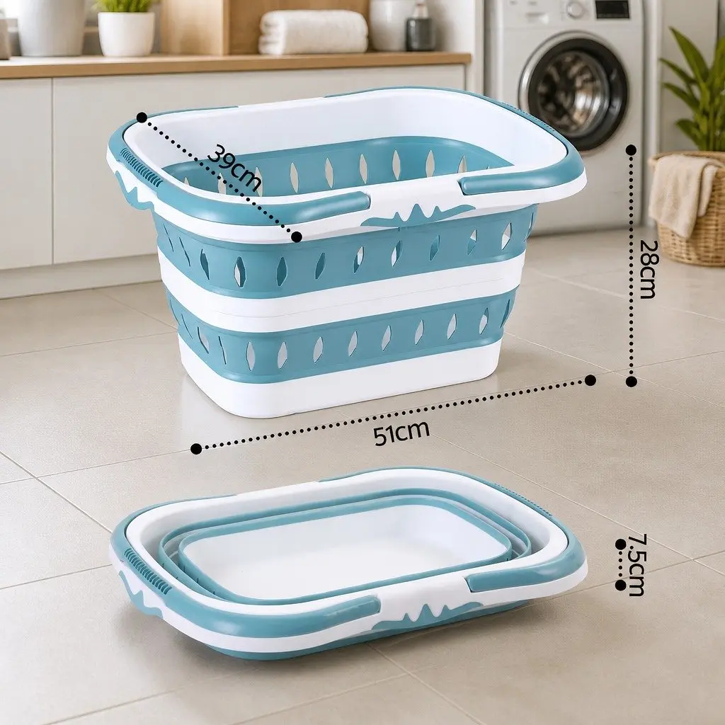 Large Foldable Laundry Basket Hamper Clothes Storage Organiser Ventilated