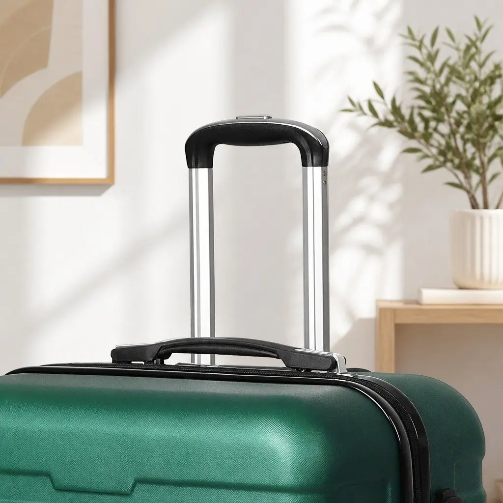 Carry On Luggage Case Green 20 Inch Hard Shell Suitcase with Combination Lock