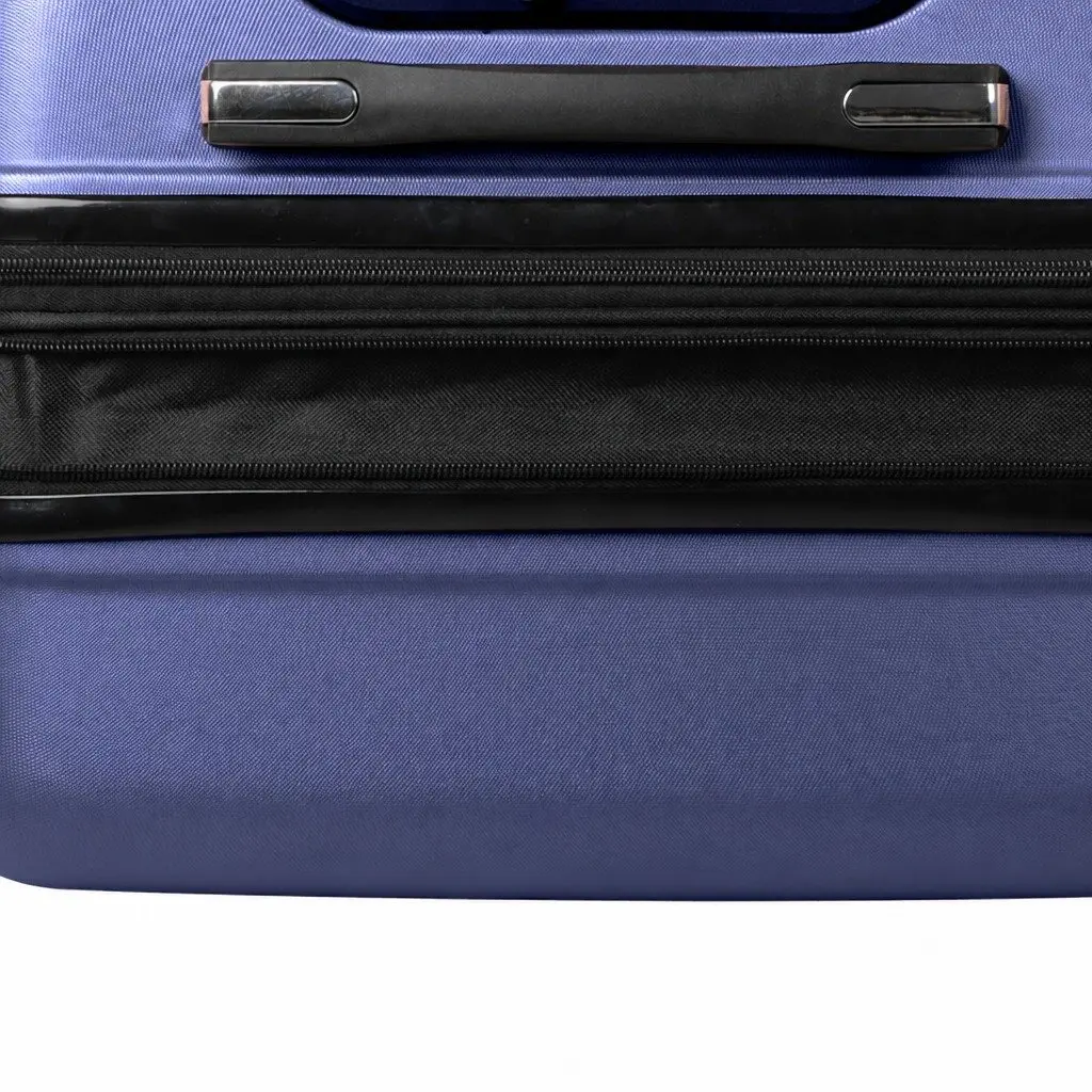 28 Inch Expandable Hard Shell Suitcase Navy Lightweight 360 Degree Spinner Wheels Combination Lock