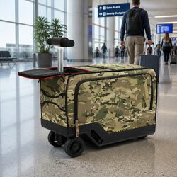 20 Inch Electric Riding Luggage Suitcase Carry On Travel Smart Scooter Adults