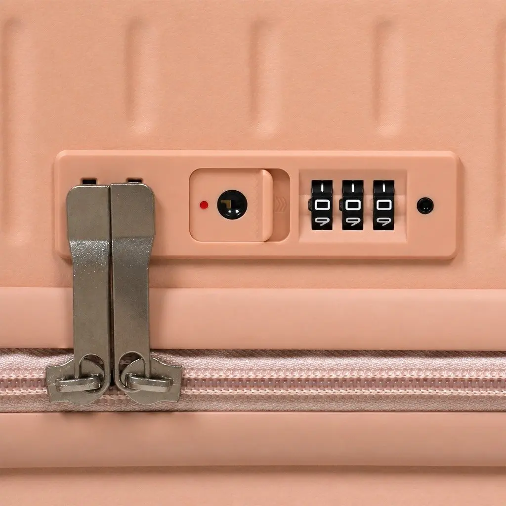 Luggage Hard Case Pink 26 Inch Wide Handle Suitcase with TSA Lock