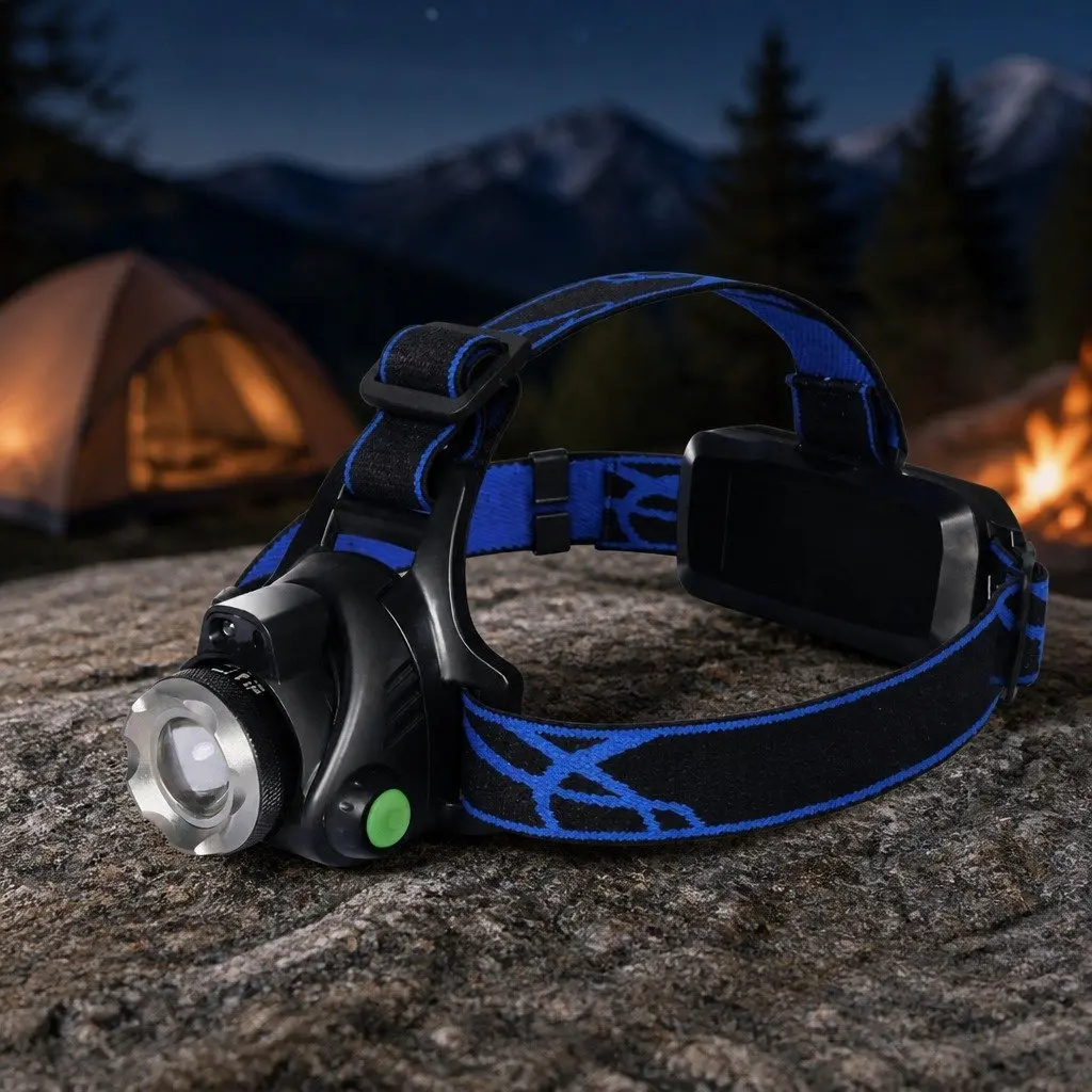 LED Headlamp Flashlight 140 Lumens Headlight Rechargeable Outdoor Sports