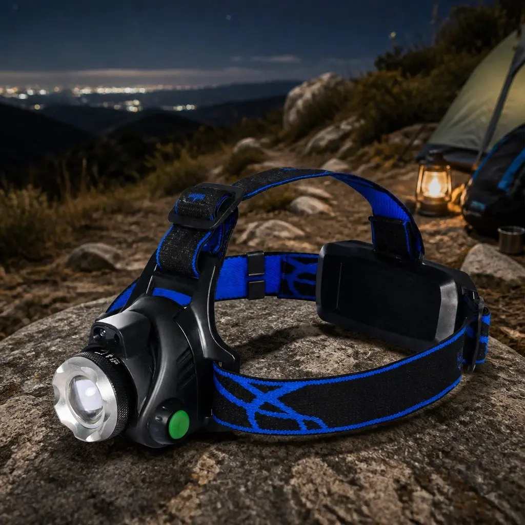 LED Headlamp Flashlight 140 Lumen Outdoor Headlight Torch Rechargeable Head Lamp