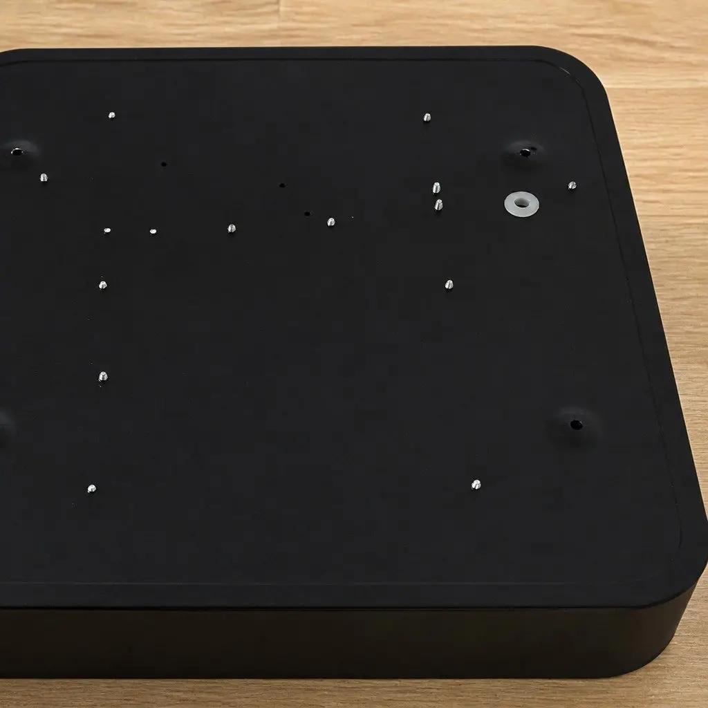 LED Ceiling Light Black 30cm 18W Ultra-Thin Panel Flush Mount