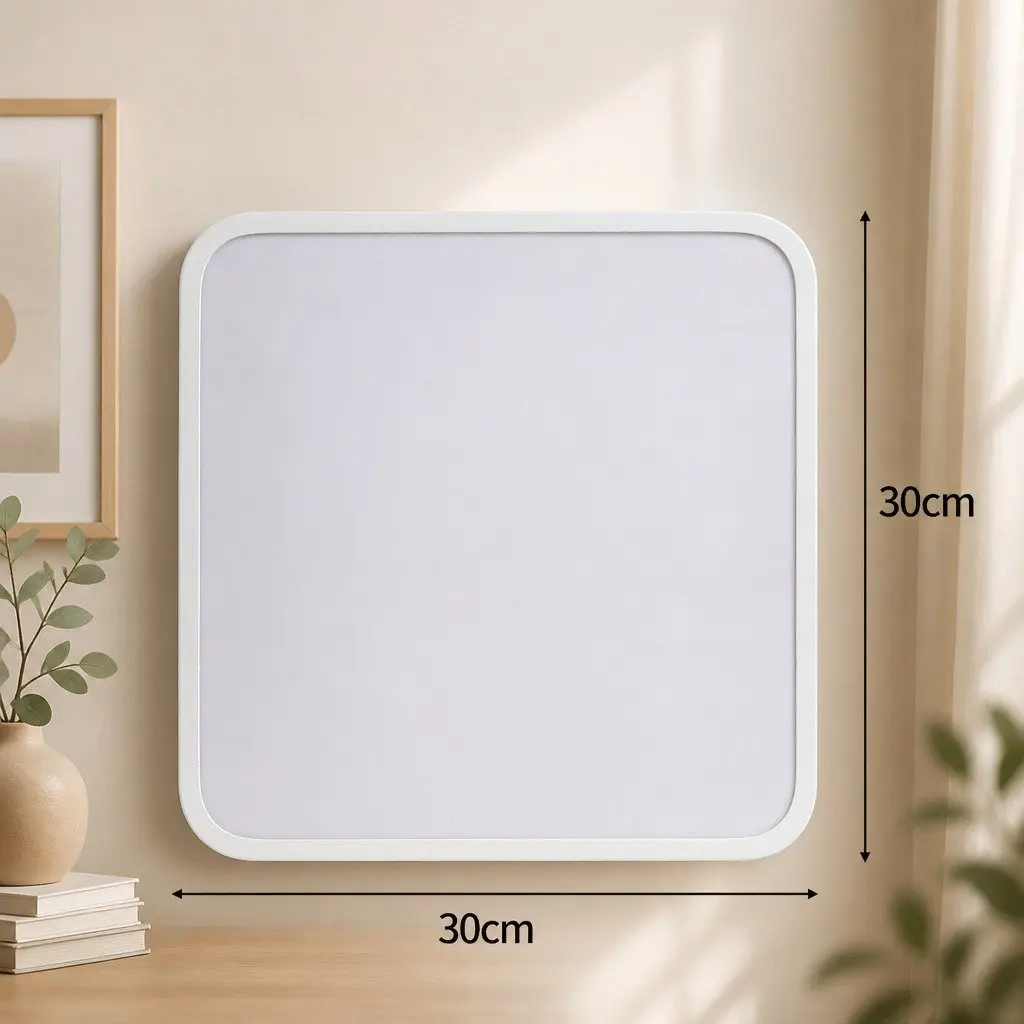 LED Ceiling Light White 30cm 18W Ultra-Thin Flush Mount Panel