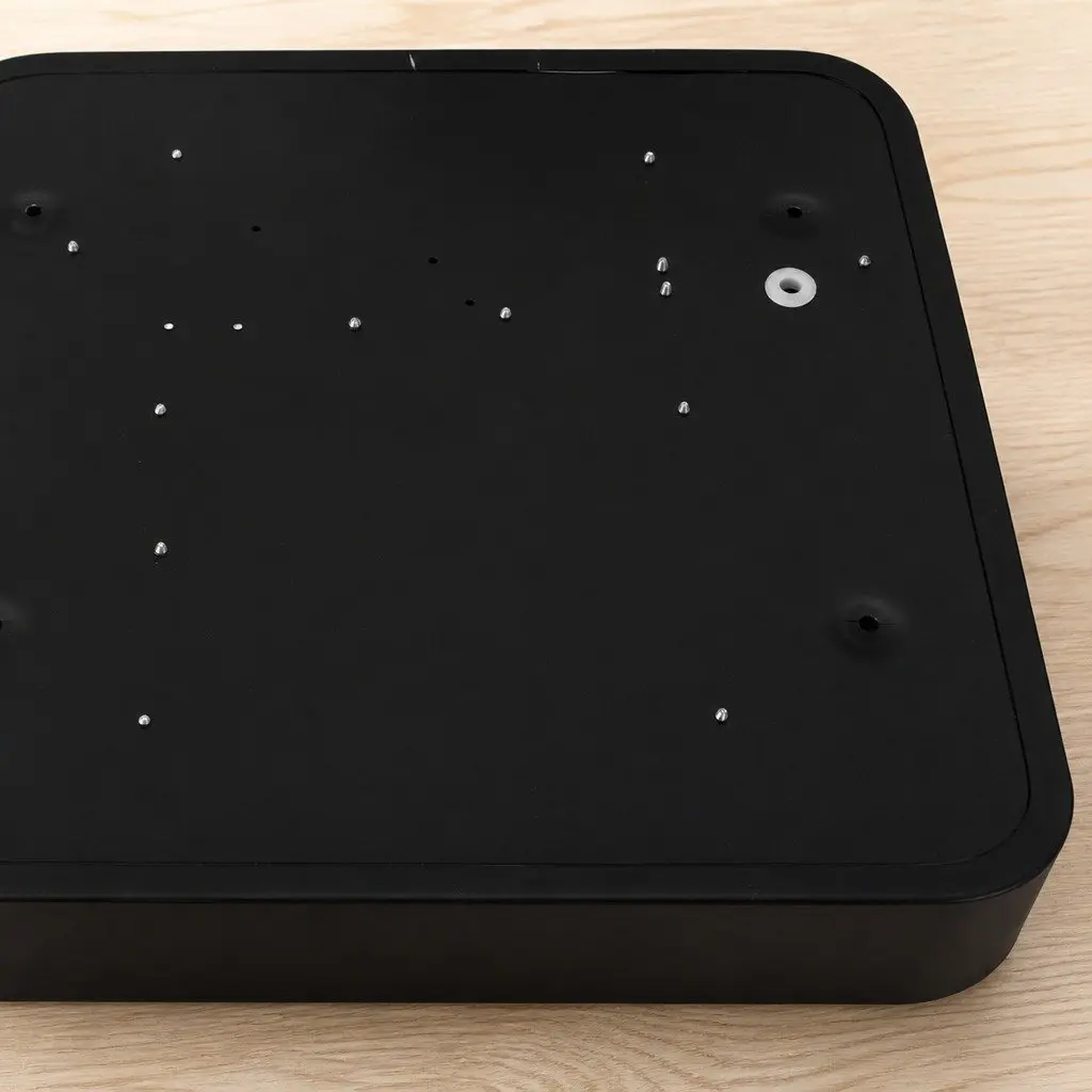 LED Ceiling Light Black 40cm Ultra-Thin Flush Mount Panel Cold White 27W