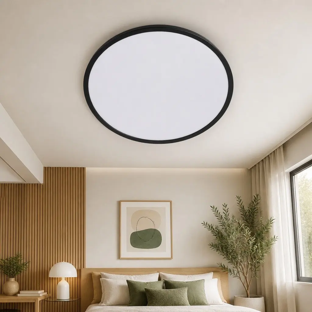 LED Ceiling Down Light Black 30W Ultra-Thin Flush Mount Panel