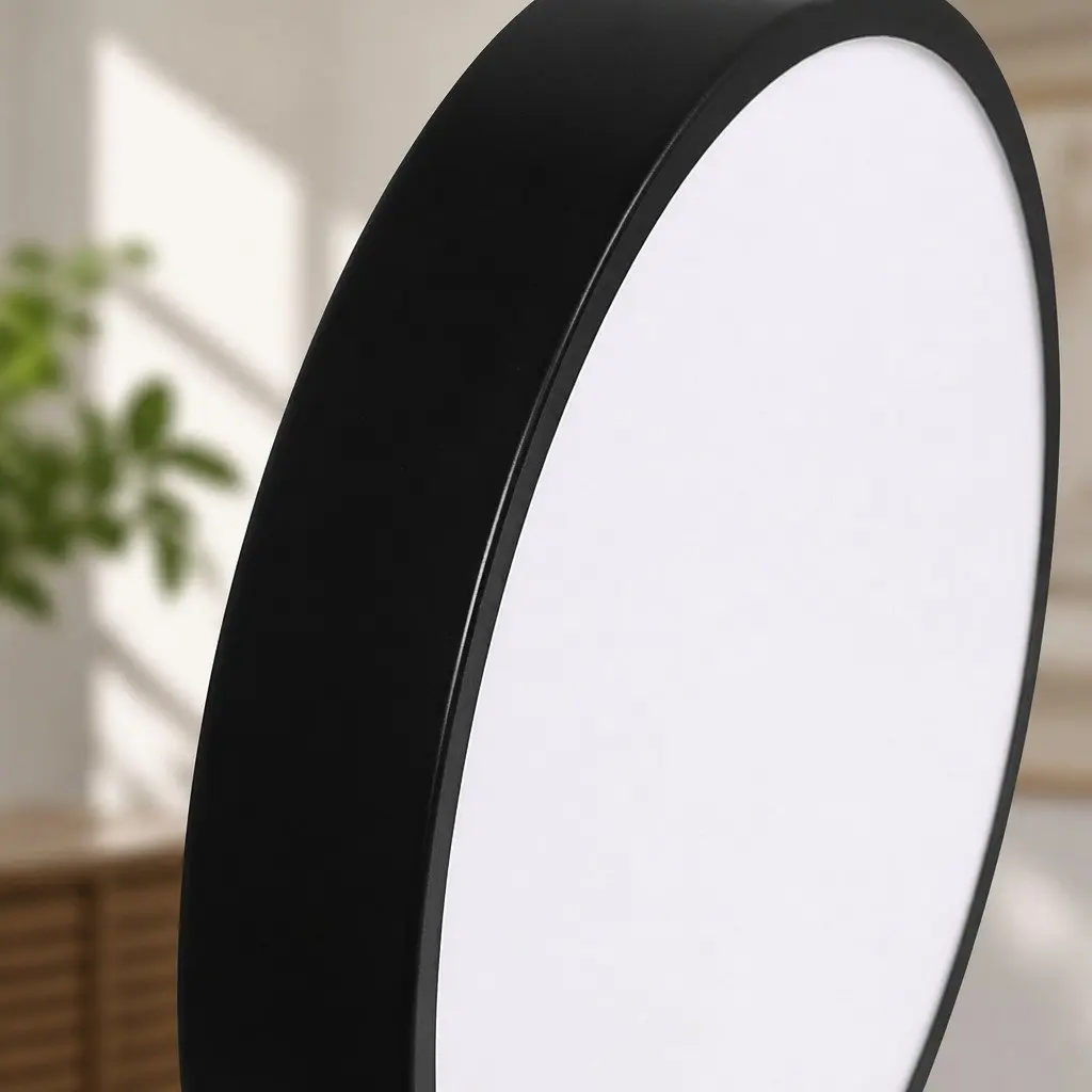 LED Ceiling Light Black 30cm 36W 3-Colour Dimmable Modern Interior Lighting