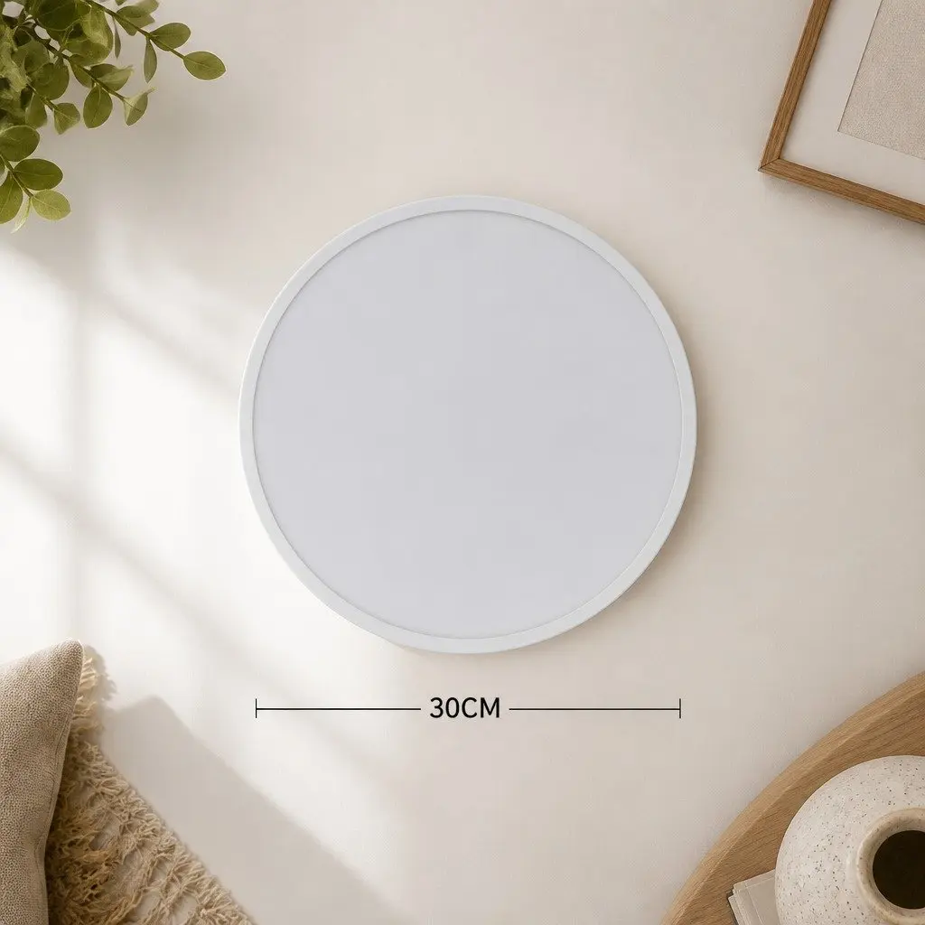 LED Ceiling Light 36W 3-Colour Ultra-Thin 5CM Round Flush Mount Warm Neutral