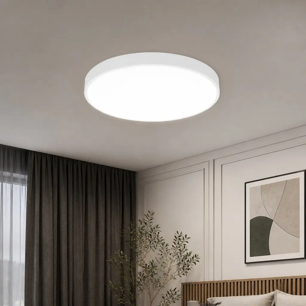 LED Ceiling Light 36W 3-Colour Ultra-Thin 5CM Round Flush Mount Warm Neutral